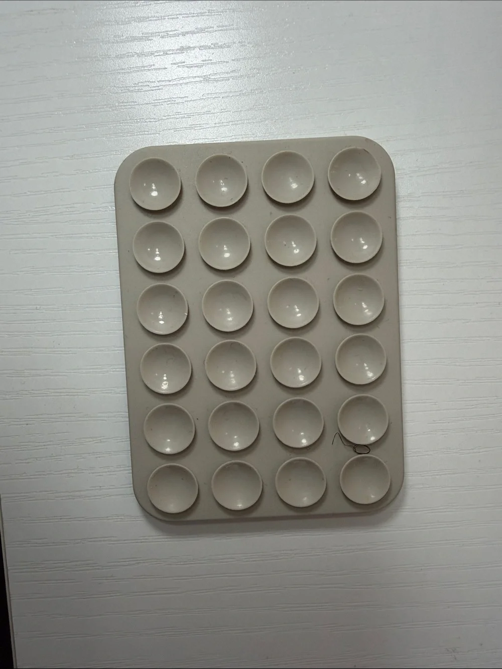 MagSafe Wireless Charger Silicone Tray - Taupe with White Accent